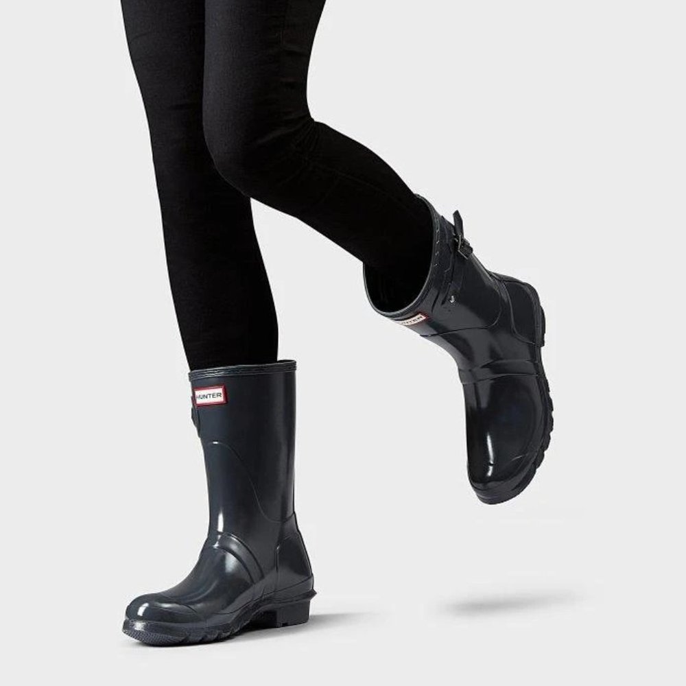 7W - [NEW] Women's Hunter Original‎ Short Gloss Waterproof Rain Boot WFS1000RGL